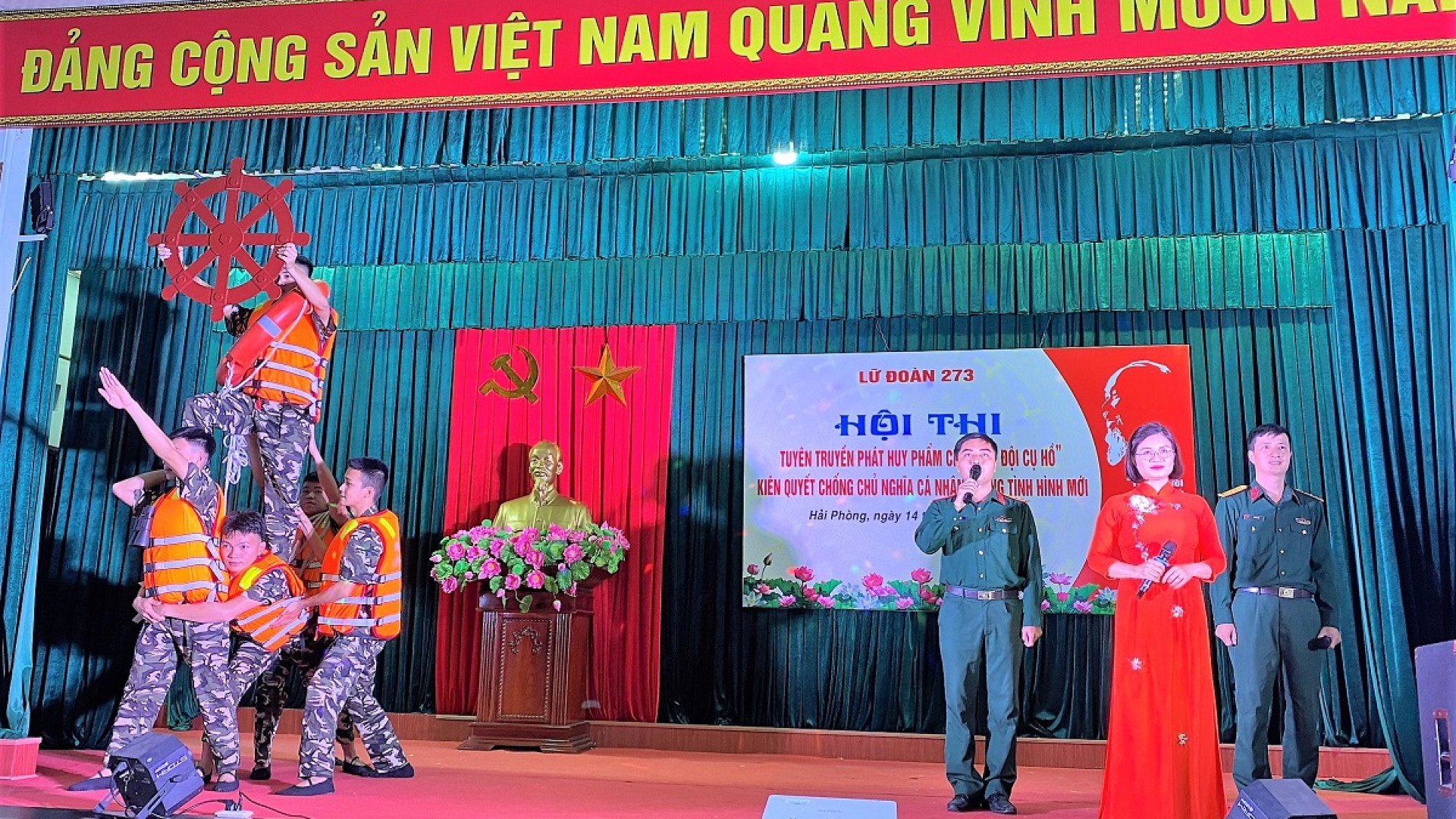 Lữ đoàn 273 hội thi tuyên truyền phát huy phẩm chất “Bộ đội Cụ Hồ”