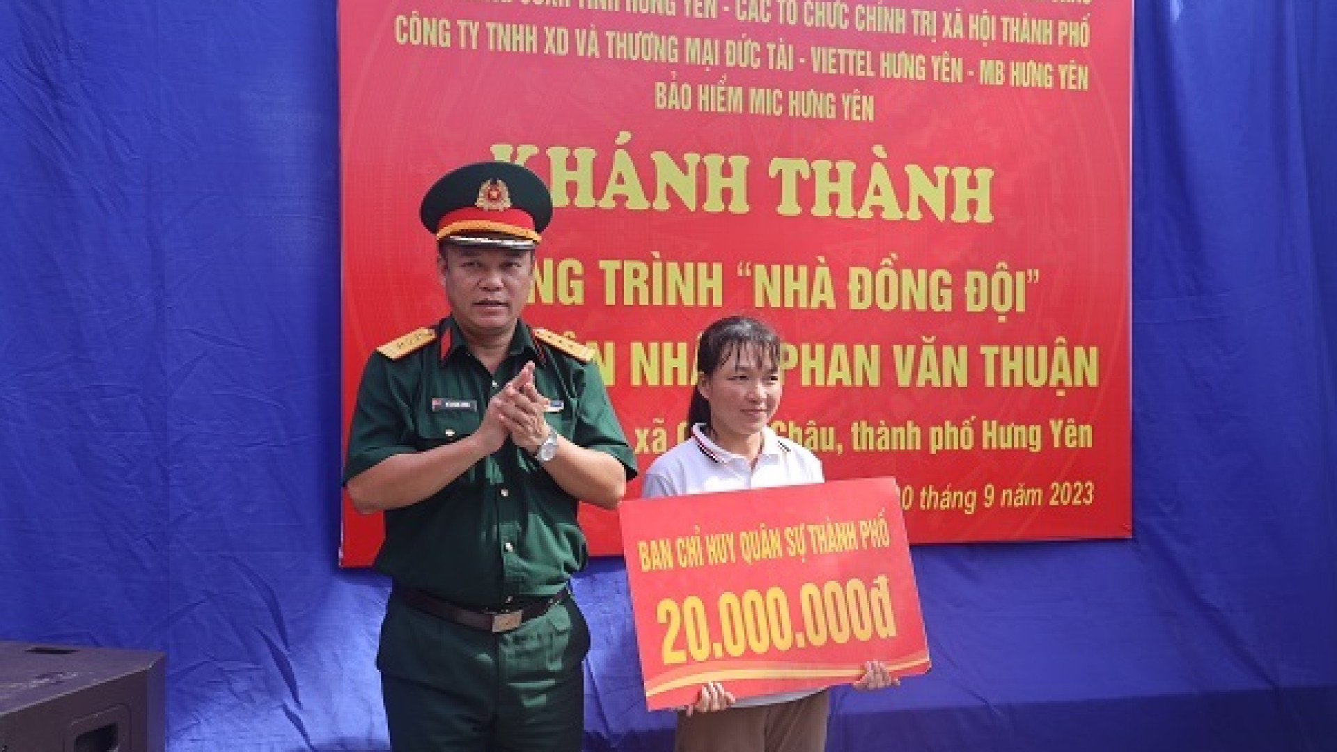 Khánh thành và bàn giao nhà đồng đội