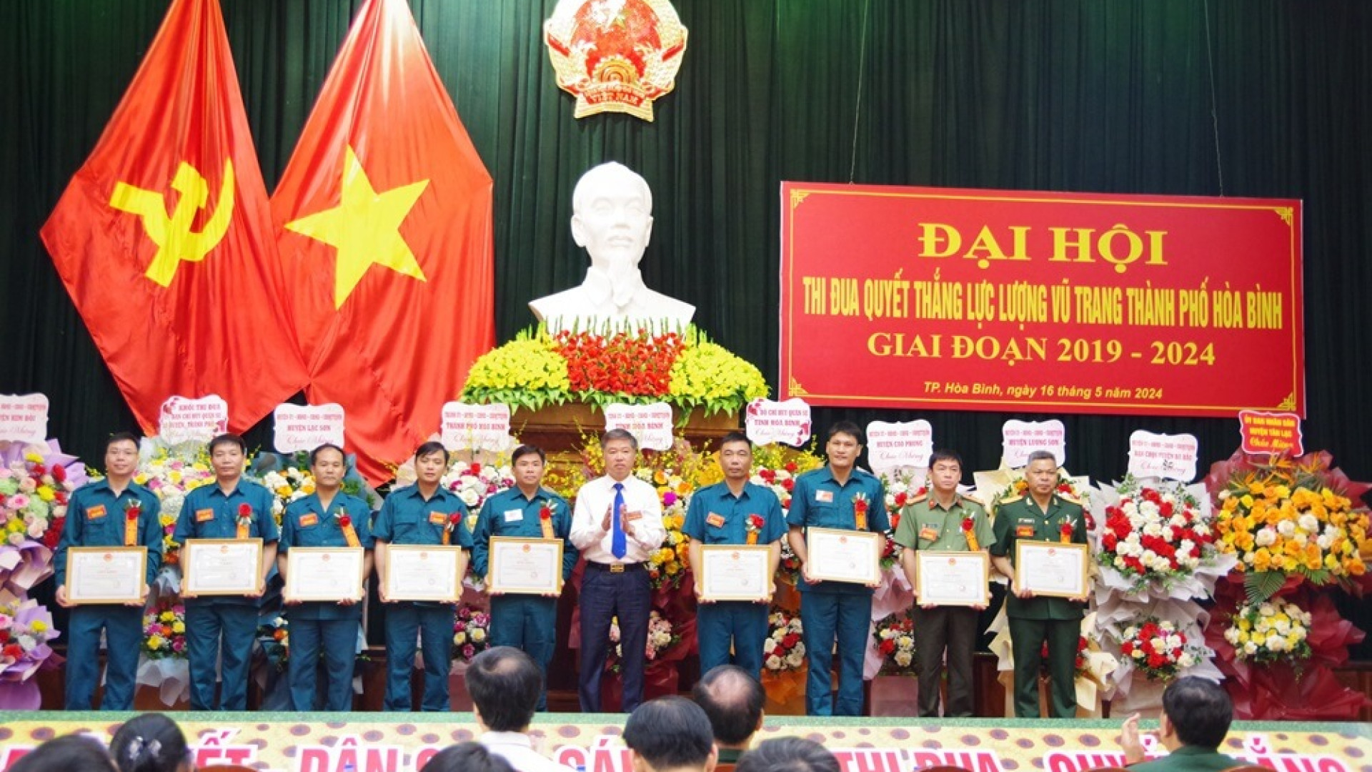 Đại hội Thi đua Quyết thắng LLVT thành phố Hòa Bình giai đoạn 2019- 2024