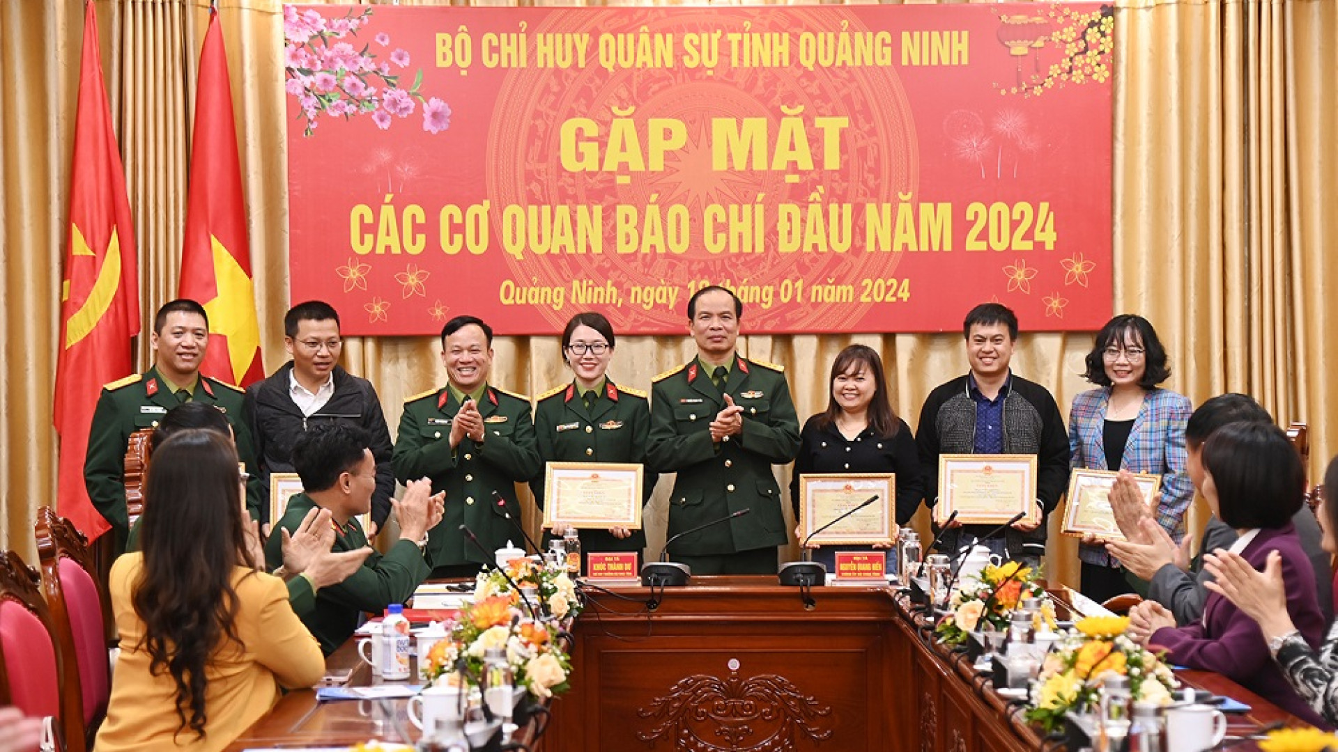 Bộ CHQS tỉnh Quảng Ninh gặp mặt các cơ quan báo chí đầu năm 2024