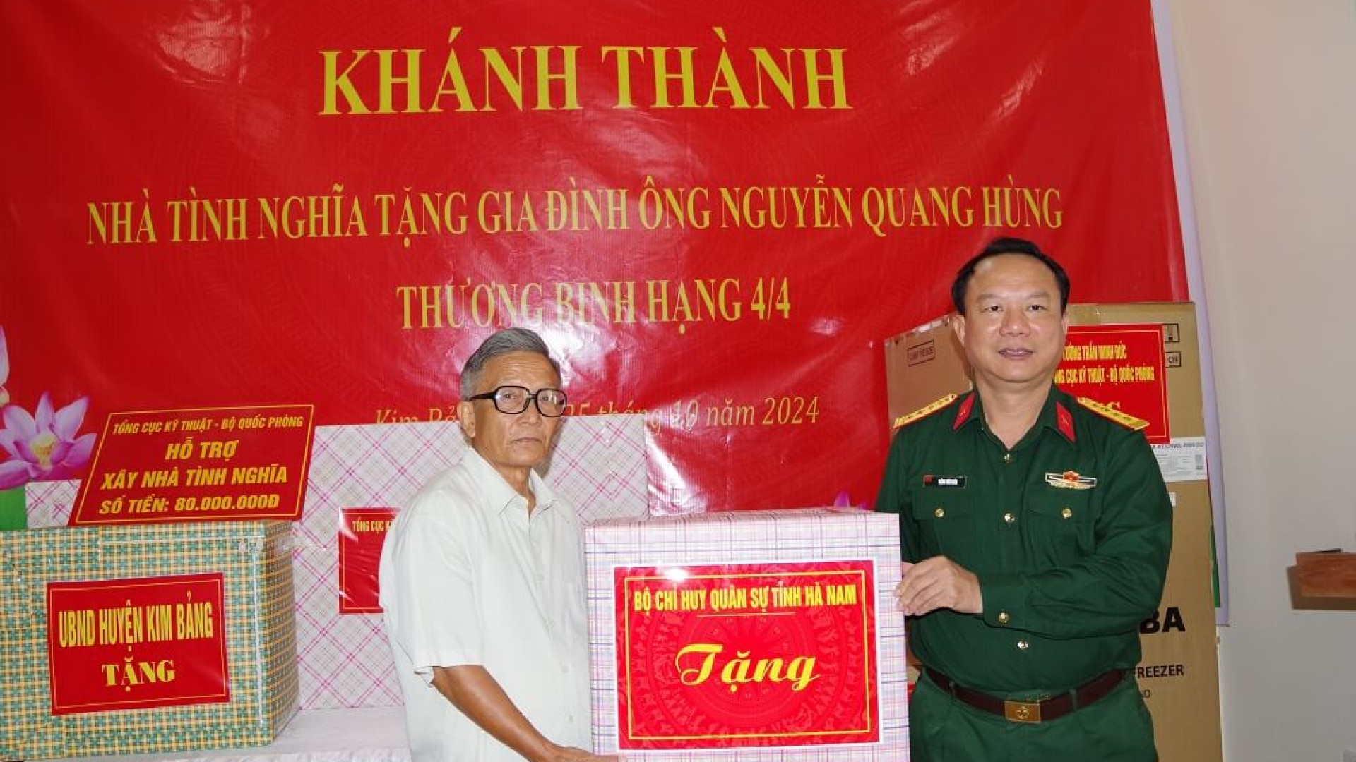 Tổng cục Kỹ thuật: Bàn giao “Nhà tình nghĩa” cho đối tượng chính sách tại tỉnh Hà Nam