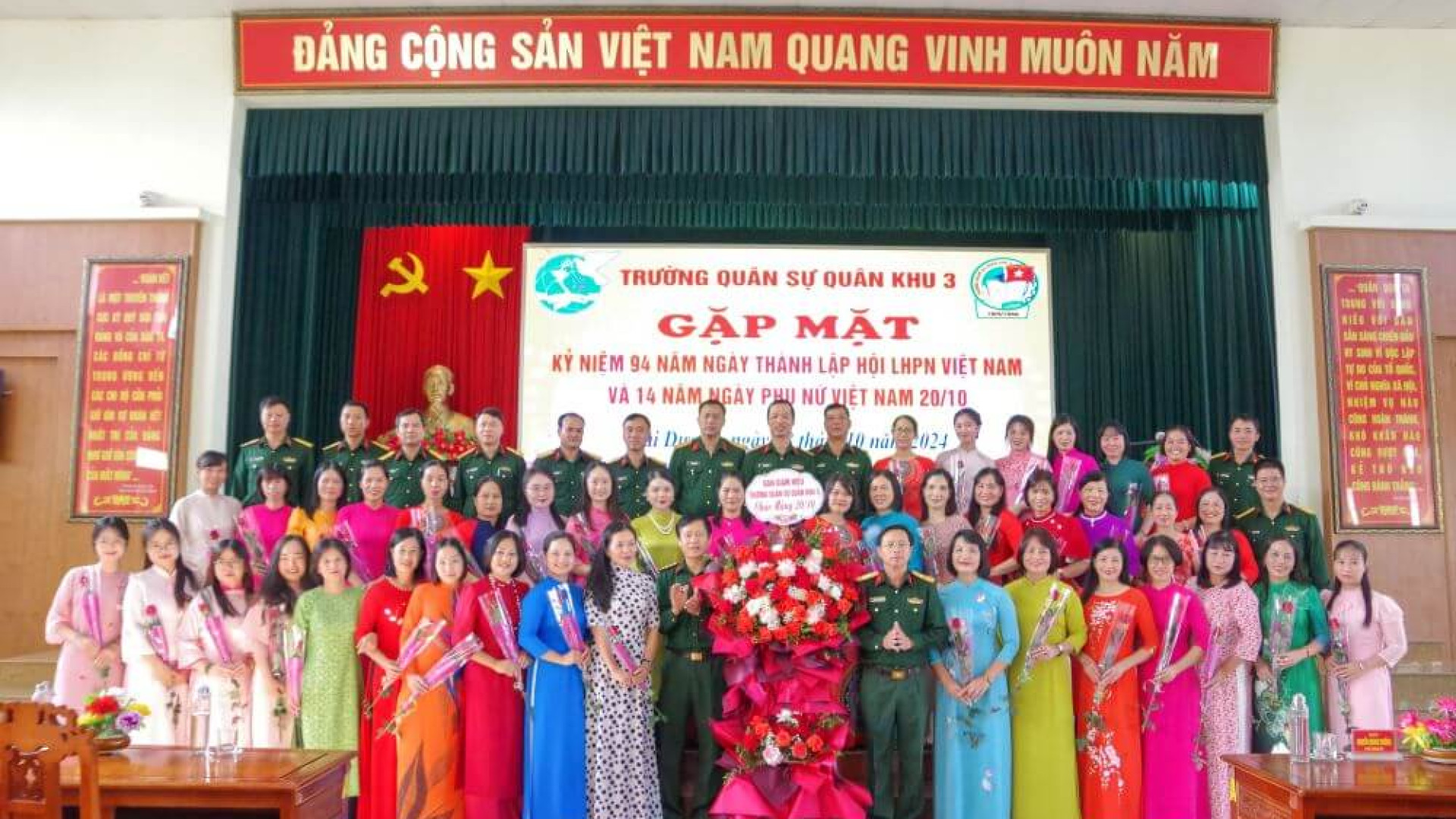 Trường Quân sự Quân khu: Sôi nổi nhiều hoạt động chào mừng kỷ niệm 94 năm Ngày thành lập Hội Liên hiệp Phụ nữ Việt Nam