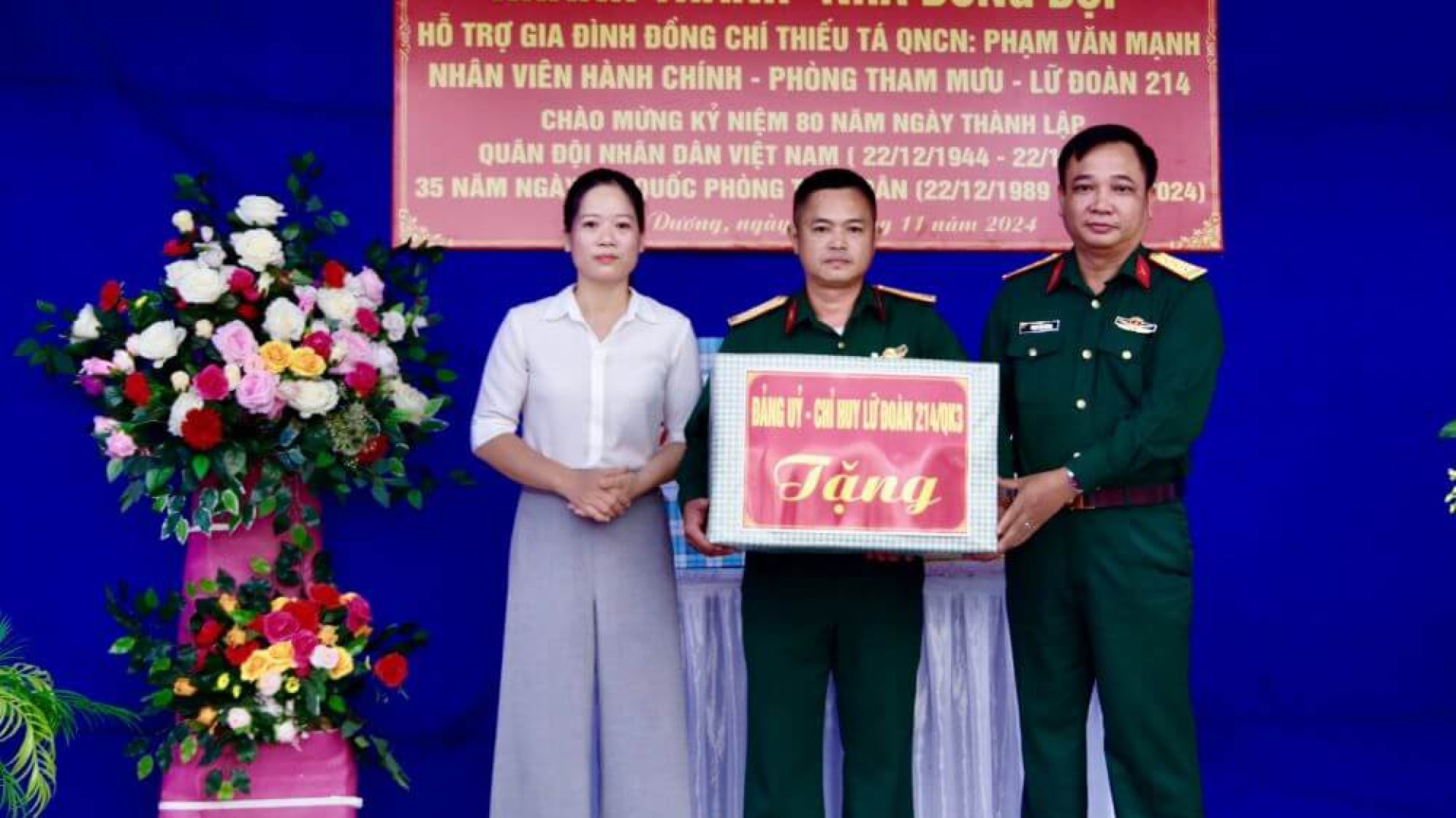 Khánh thành và bàn giao “Nhà đồng đội”