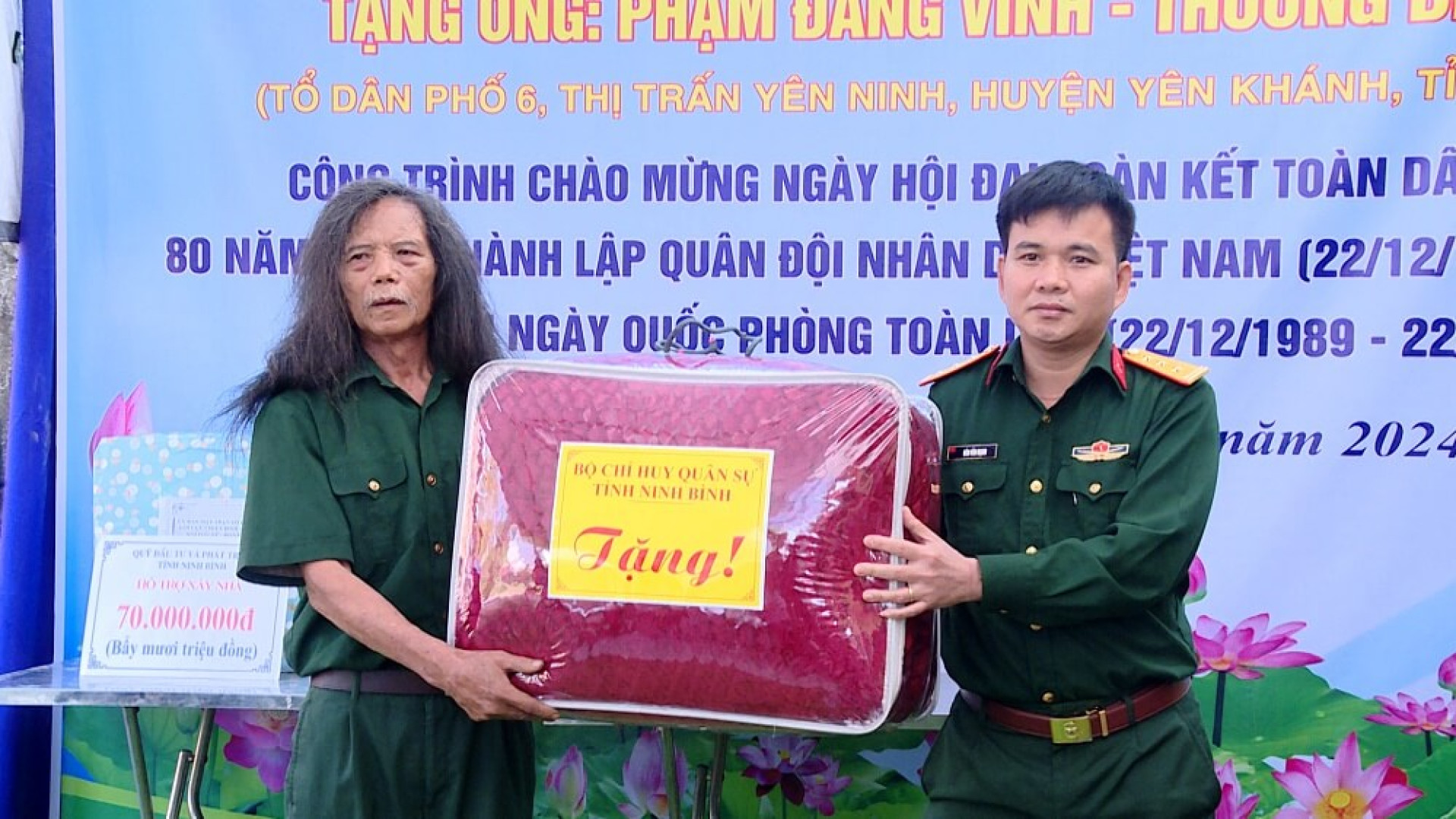 Huyện Yên Khánh (Ninh Bình): Khánh thành và bàn giao “Nhà tình nghĩa”