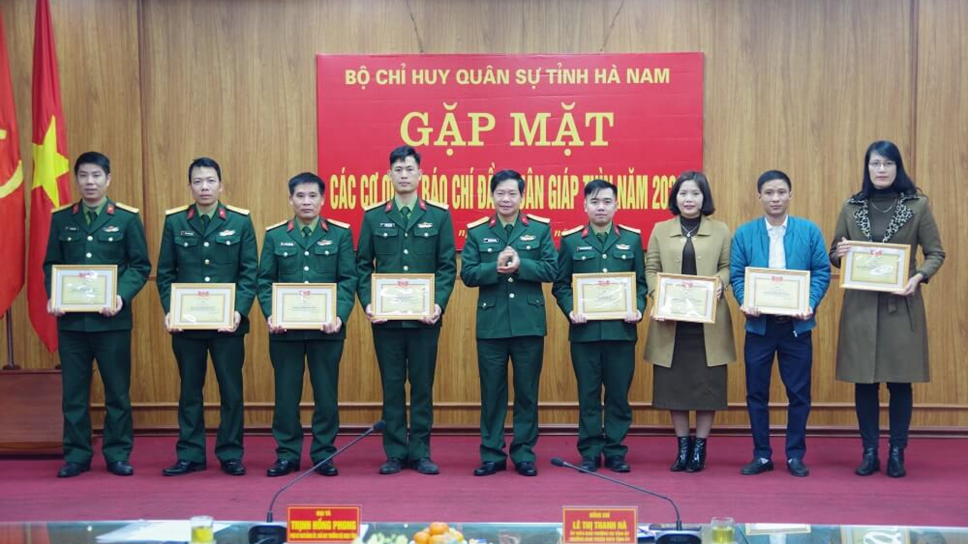 Bộ CHQS tỉnh Hà Nam gặp mặt các cơ quan báo chí đầu Xuân Giáp Thìn 2024