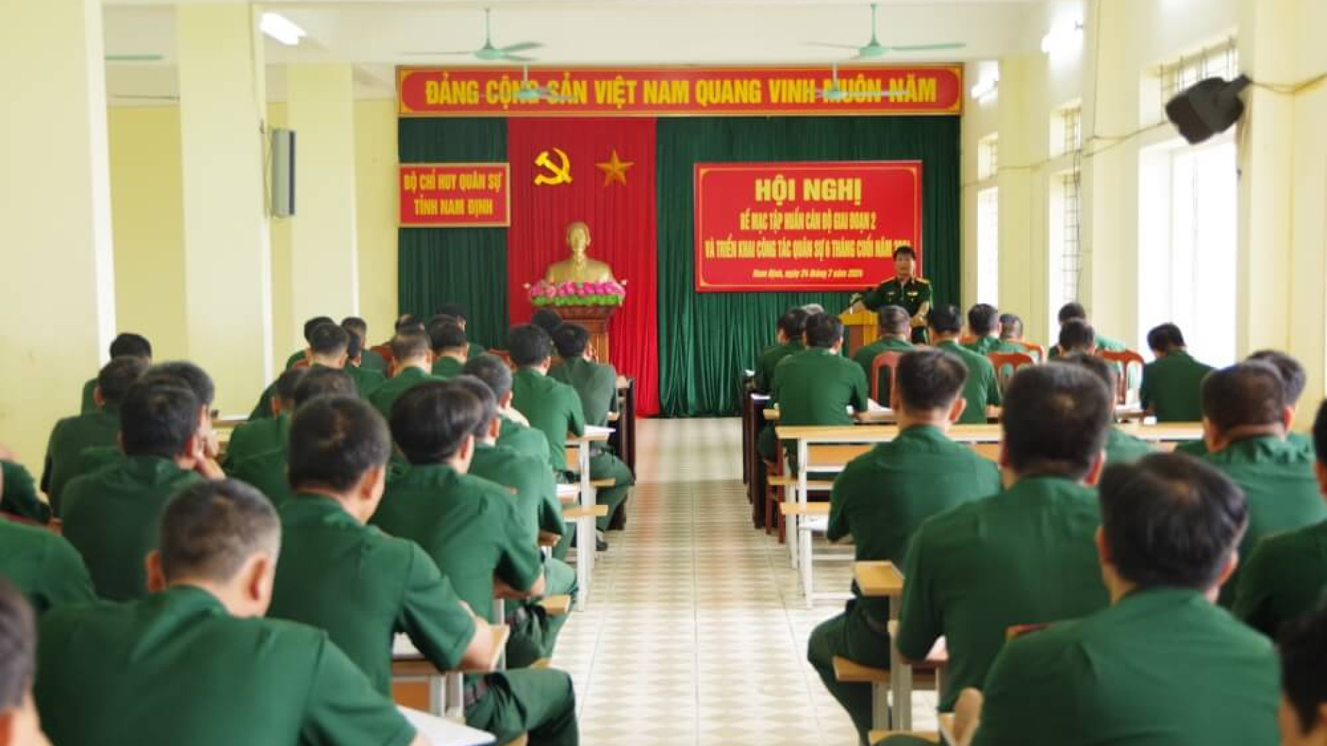 Bộ CHQS tỉnh Nam Định tập huấn cán bộ giai đoạn 2, năm 2024