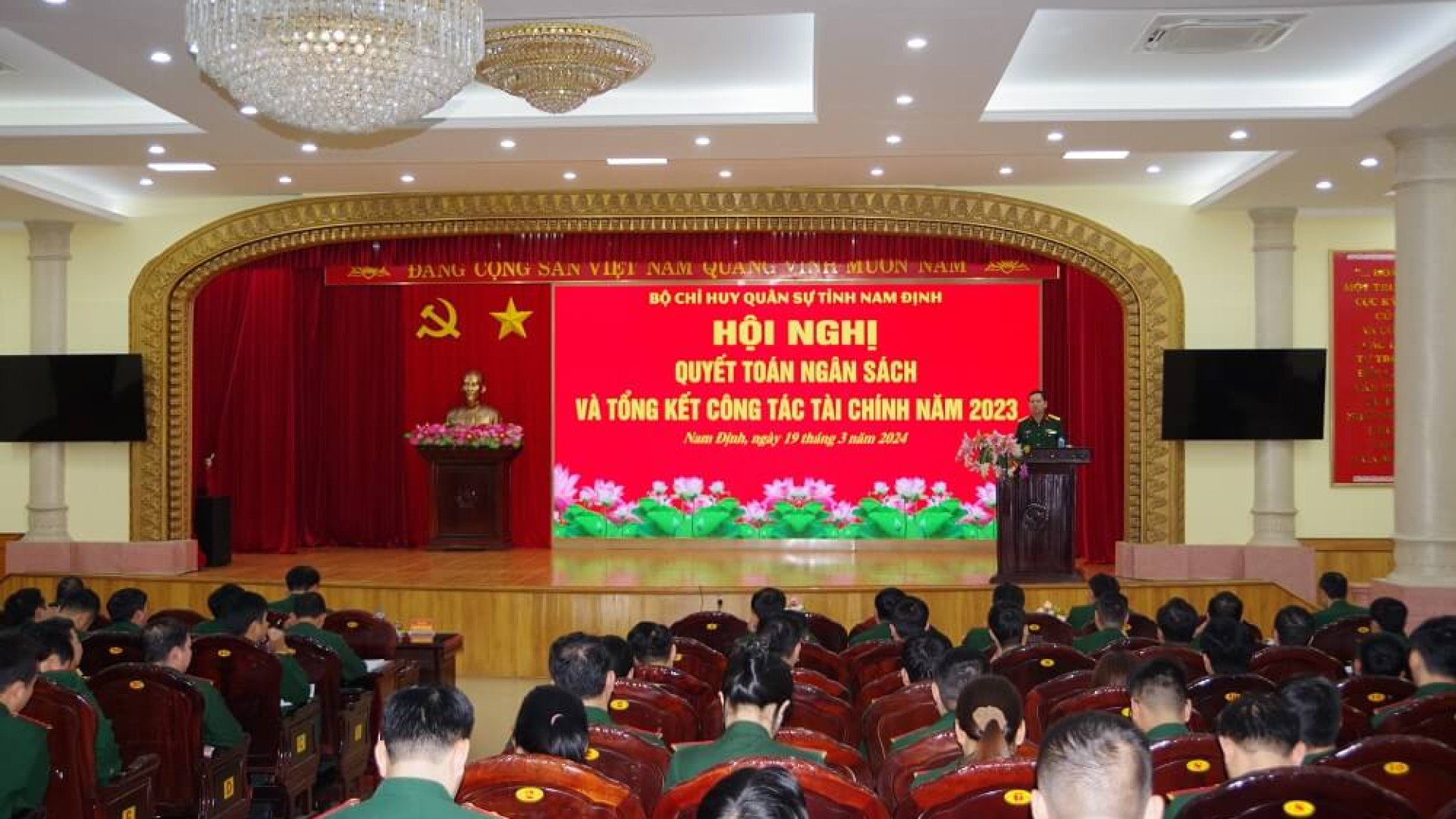 Bộ CHQS tỉnh Nam Định: Hội nghị quyết toán ngân sách và tổng kết công tác tài chính năm 2023