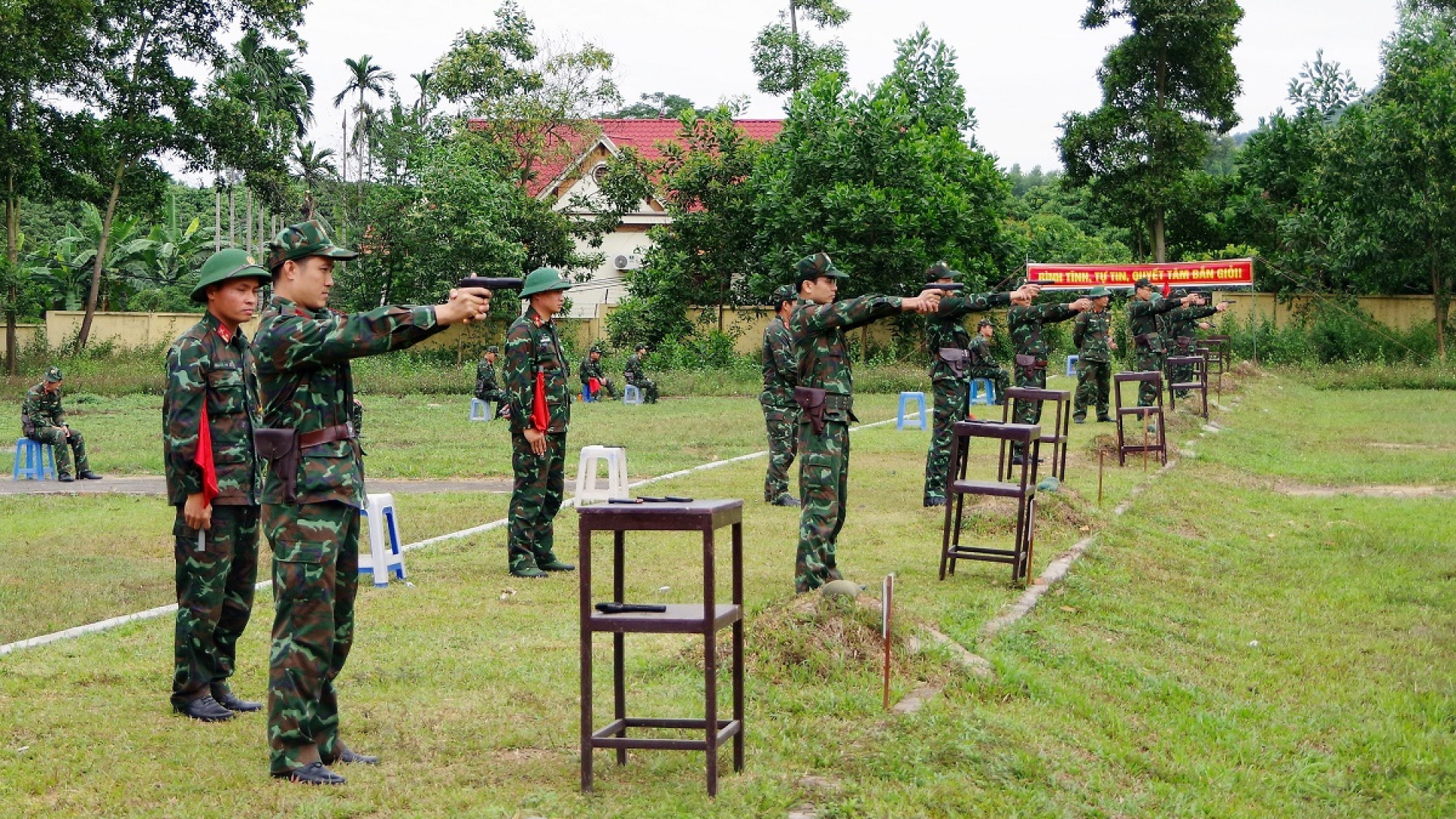 Bộ CHQS tỉnh Hải Dương kiểm tra kết quả huấn luyện năm 2023