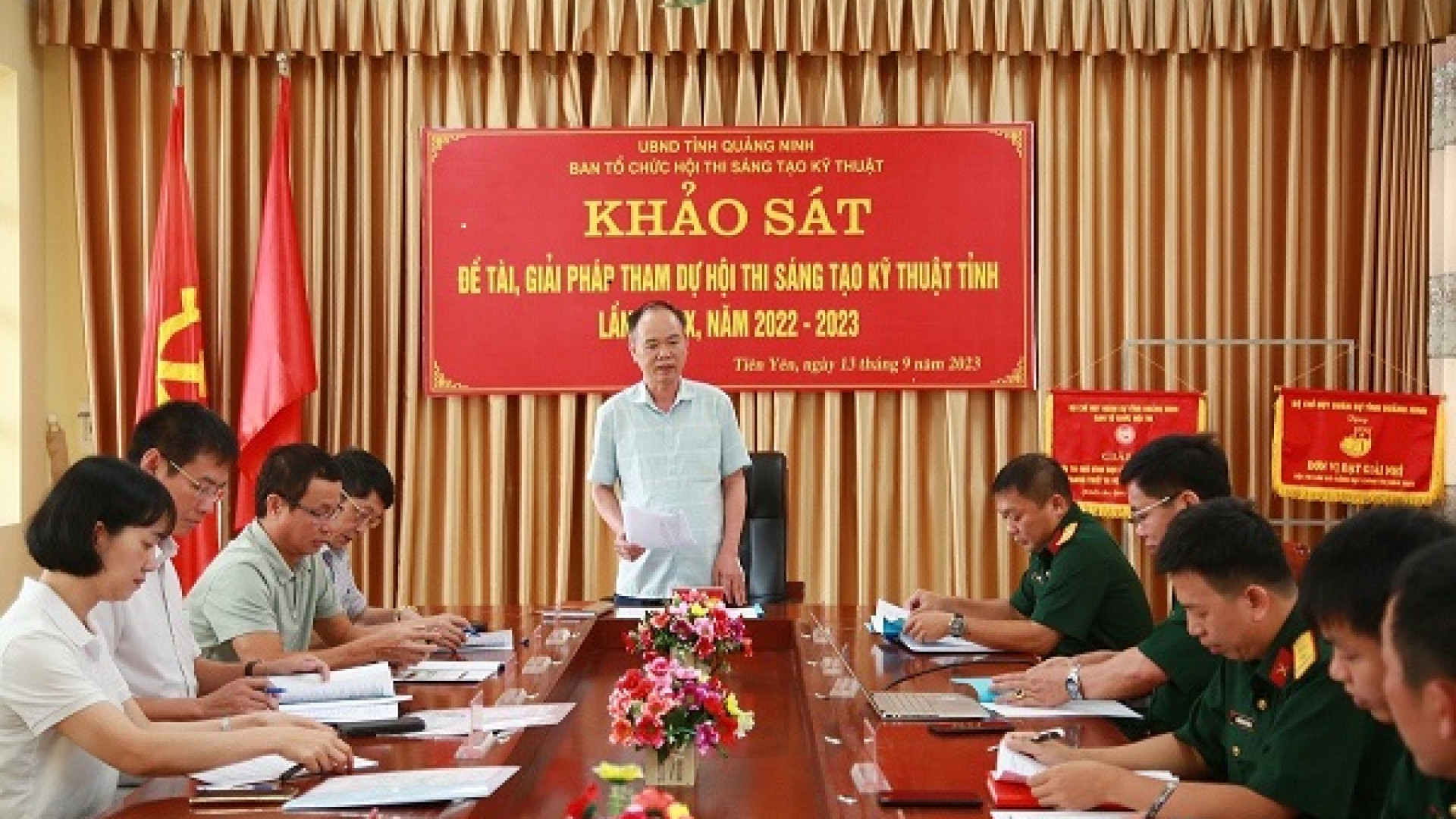 Khảo sát thực tế đề tài, giải pháp tham dự Hội thi Sáng tạo Kỹ thuật tỉnh Quảng Ninh lần thứ IX năm 2022 - 2023