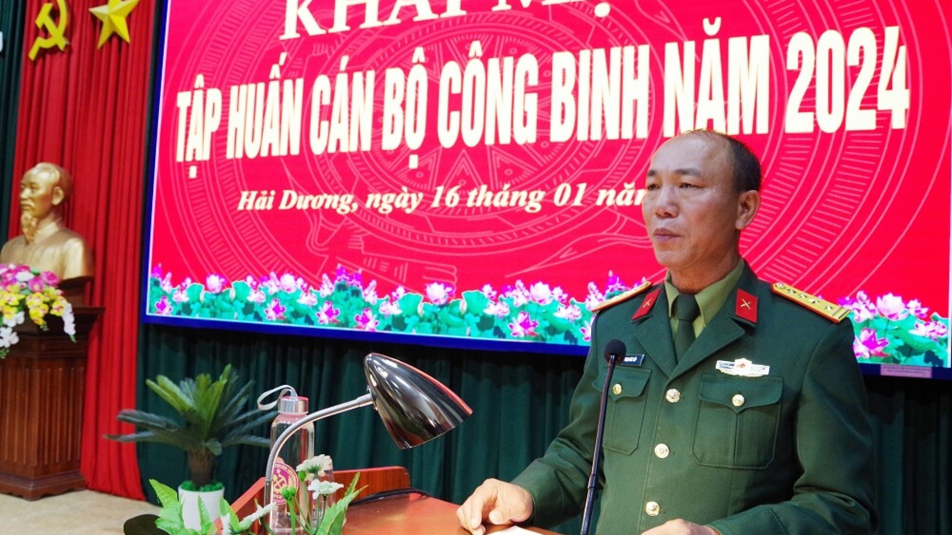 Khai mạc tập huấn cán bộ công binh trong LLVT Quân khu năm 2024