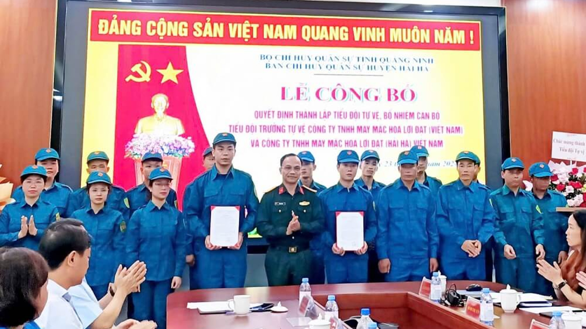 Ban CHQS huyện Hải Hà (Quảng Ninh): Công bố Quyết định thành lập 2 Tiểu đội tự vệ