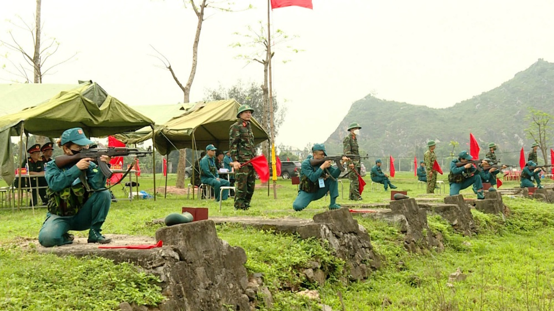 Huyện Kim Sơn hội thao bắn súng quân dụng và thể thao quốc phòng năm 2024