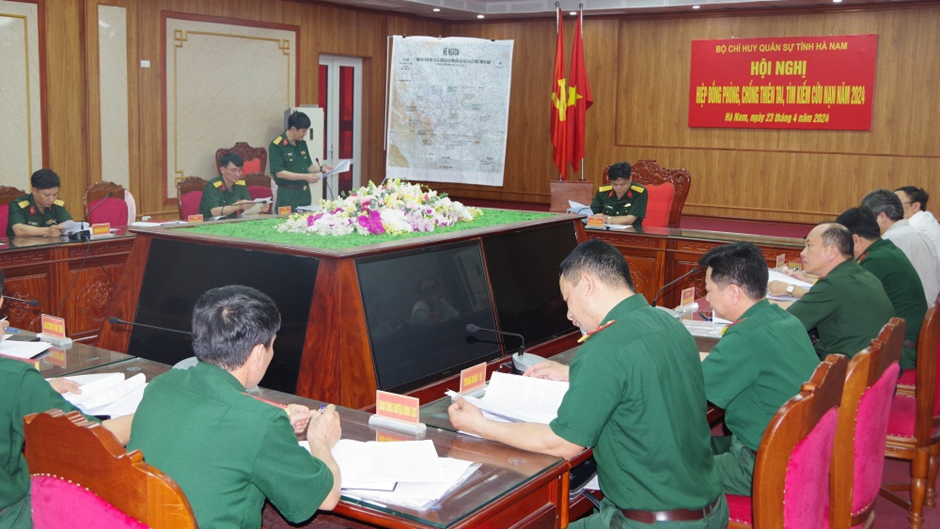 Bộ CHQS tỉnh Hà Nam hiệp đồng ứng phó thảm họa, thiên tai và tìm kiếm cứu nạn năm 2024