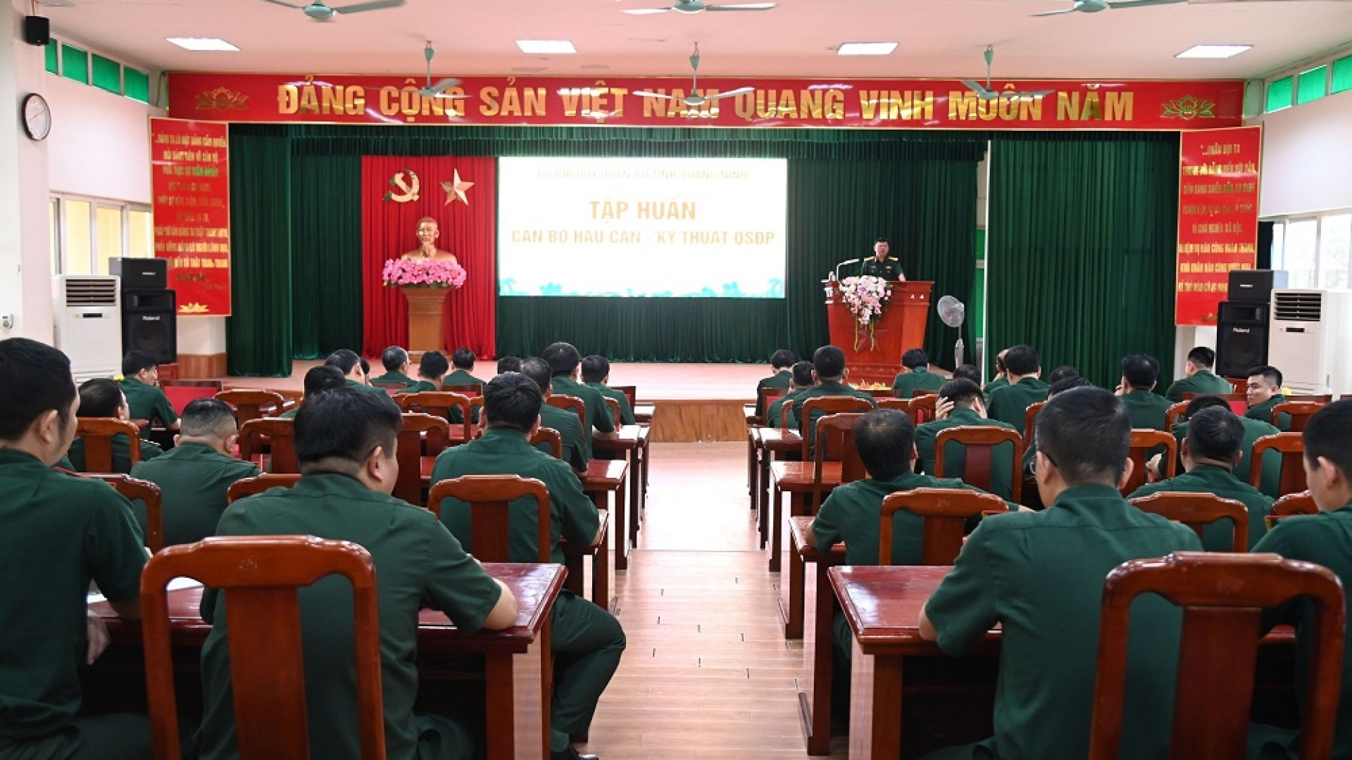 Bộ CHQS tỉnh Quảng Ninh tập huấn cán bộ hậu cần- kỹ thuật quân sự địa phương năm 2024