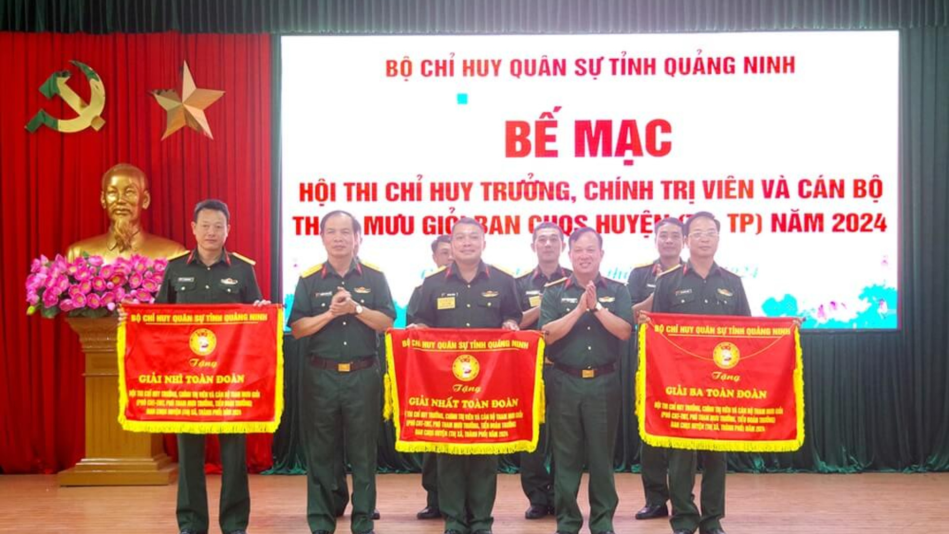 Bộ CHQS tỉnh Quảng Ninh: Hội thi Chỉ huy trưởng, Chính trị viên và cán bộ tham mưu giỏi Ban CHQS huyện, thị xã, thành phố năm 2024