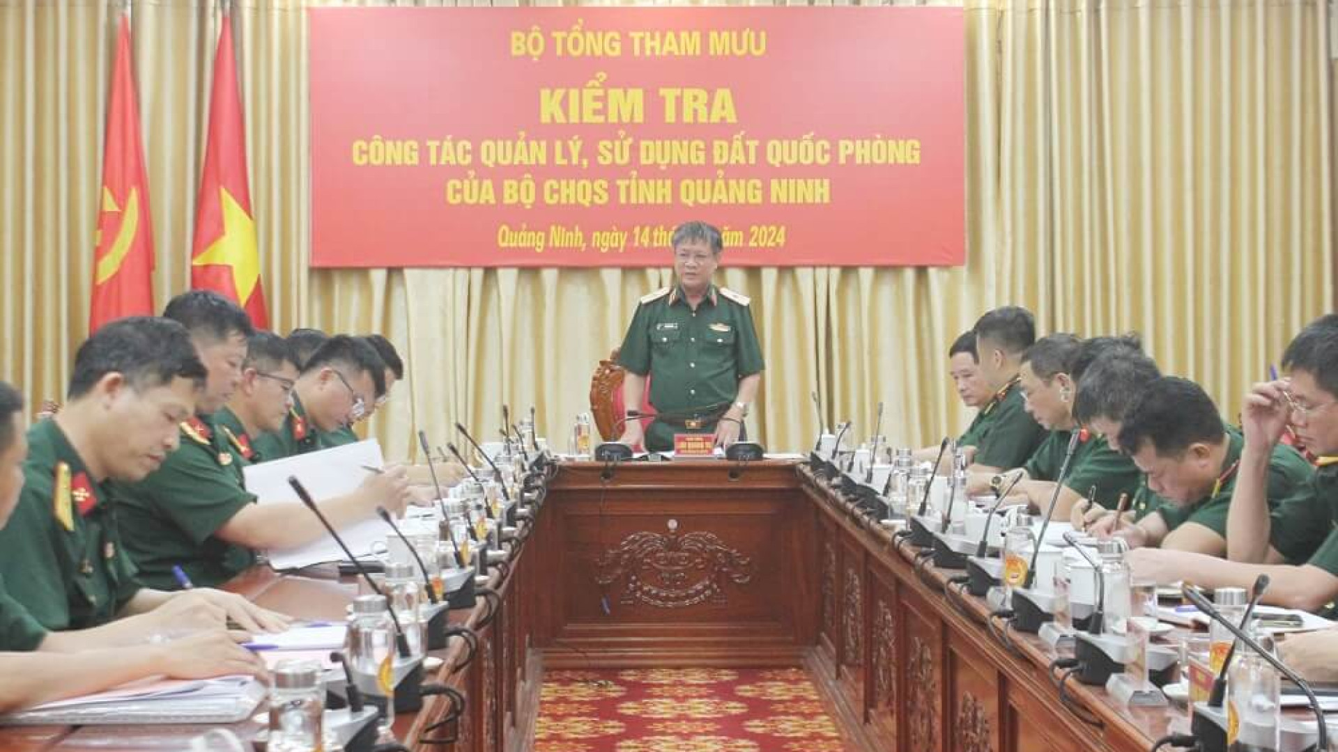 Bộ tổng Tham mưu kiểm tra công tác quản lý, sử dụng đất quốc phòng của Bộ CHQS tỉnh Quảng Ninh