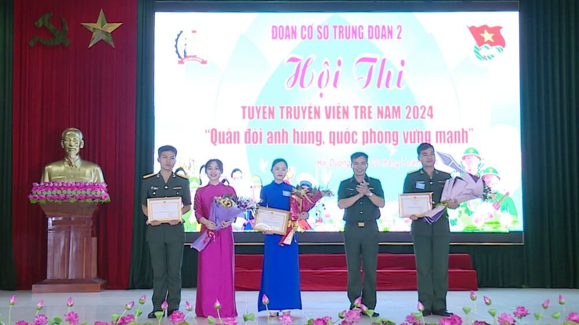 Trung đoàn 2 thi tuyên truyền viên trẻ năm 2024