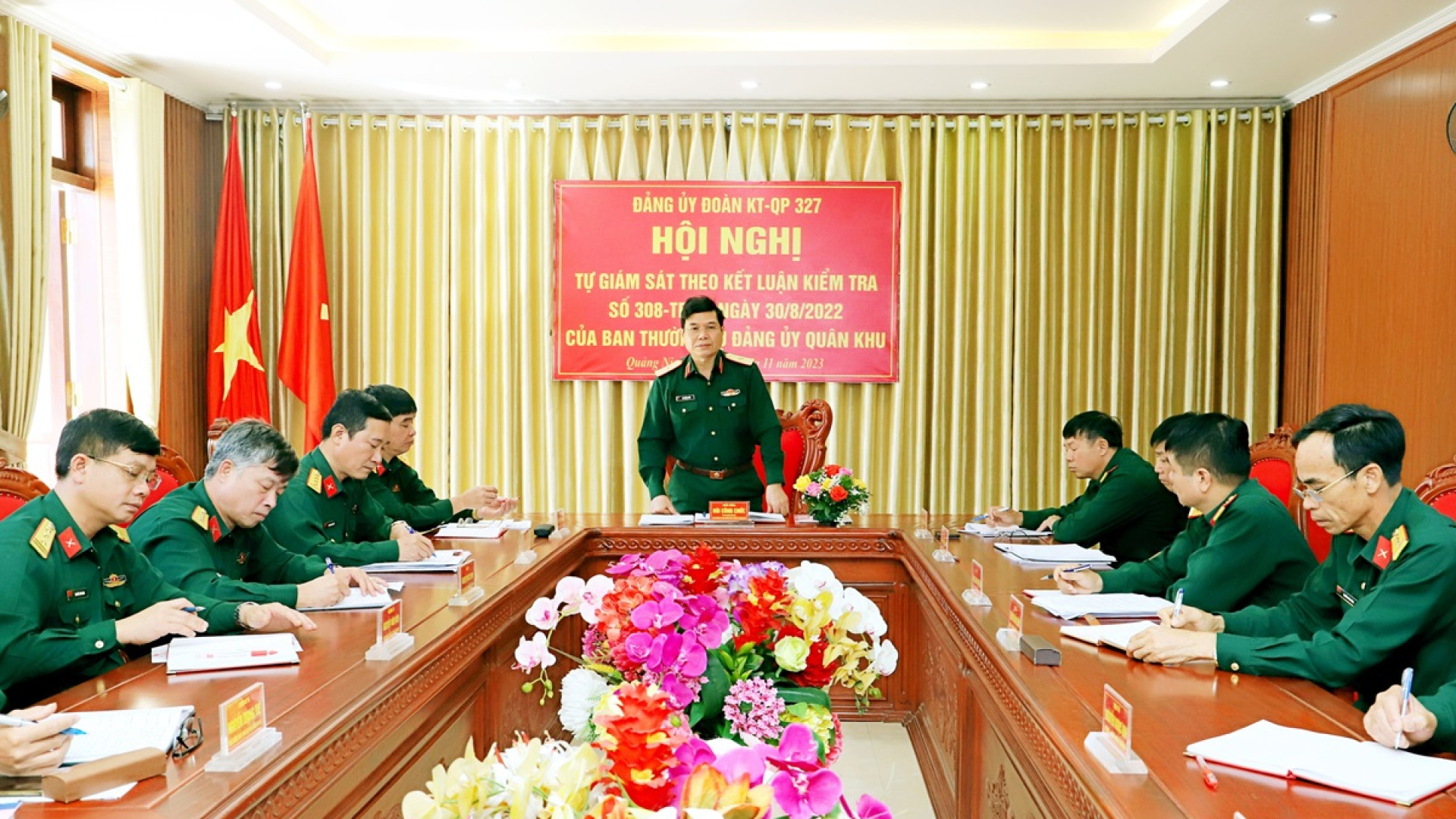 Ủy ban Kiểm tra Đảng ủy Quân khu giám sát chuyên đề đối với Đảng ủy Đoàn KT-QP 327