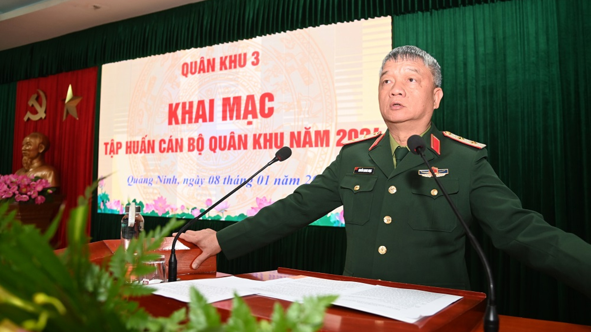 Quân khu khai mạc tập huấn cán bộ năm 2024