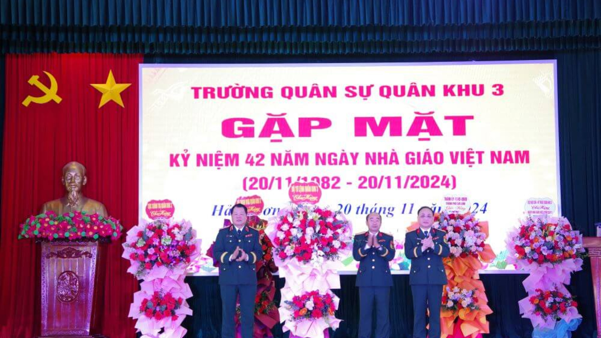 Trường Quân sự Quân khu: Gặp mặt kỷ niệm 42 năm Ngày Nhà giáo Việt Nam 20/11