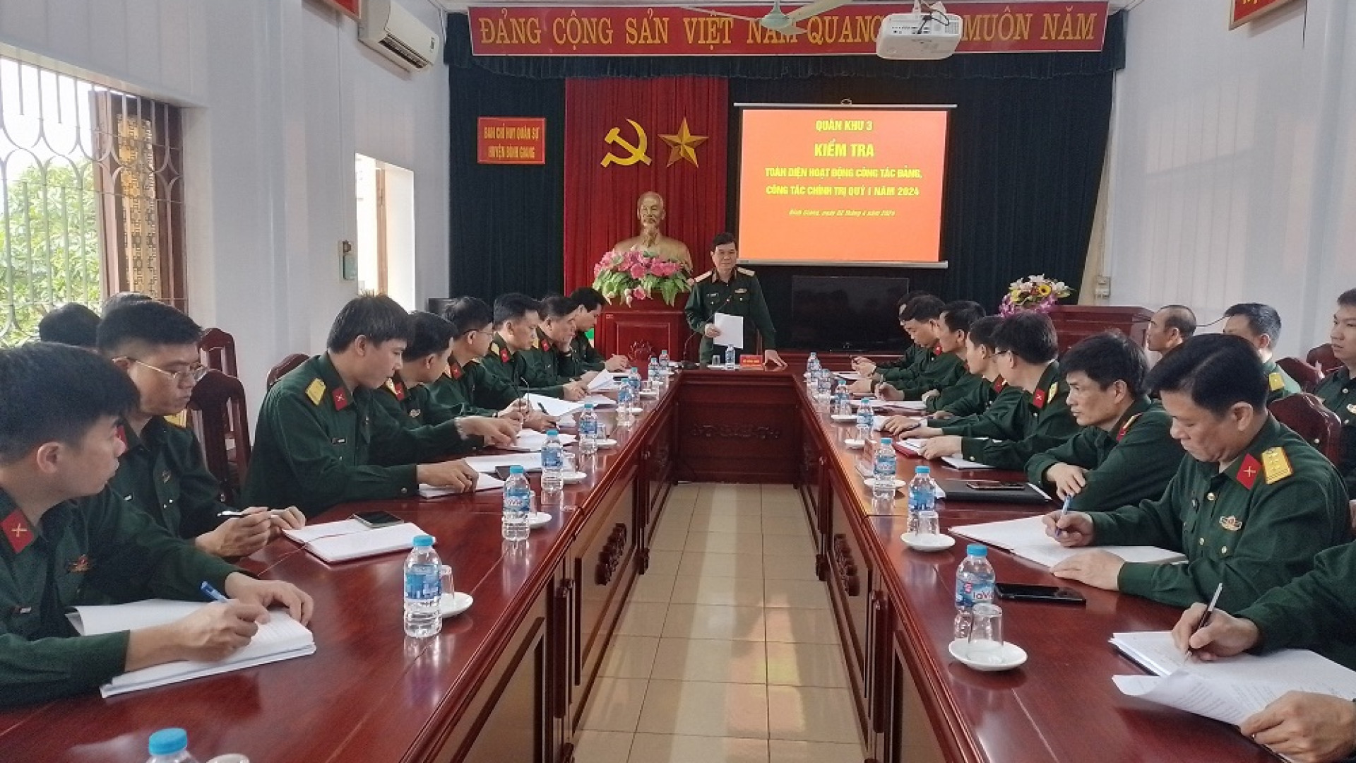 Bộ tư lệnh Quân khu kiểm tra toàn diện hoạt động công tác đảng, công tác chính trị của Bộ CHQS tỉnh Hải Dương