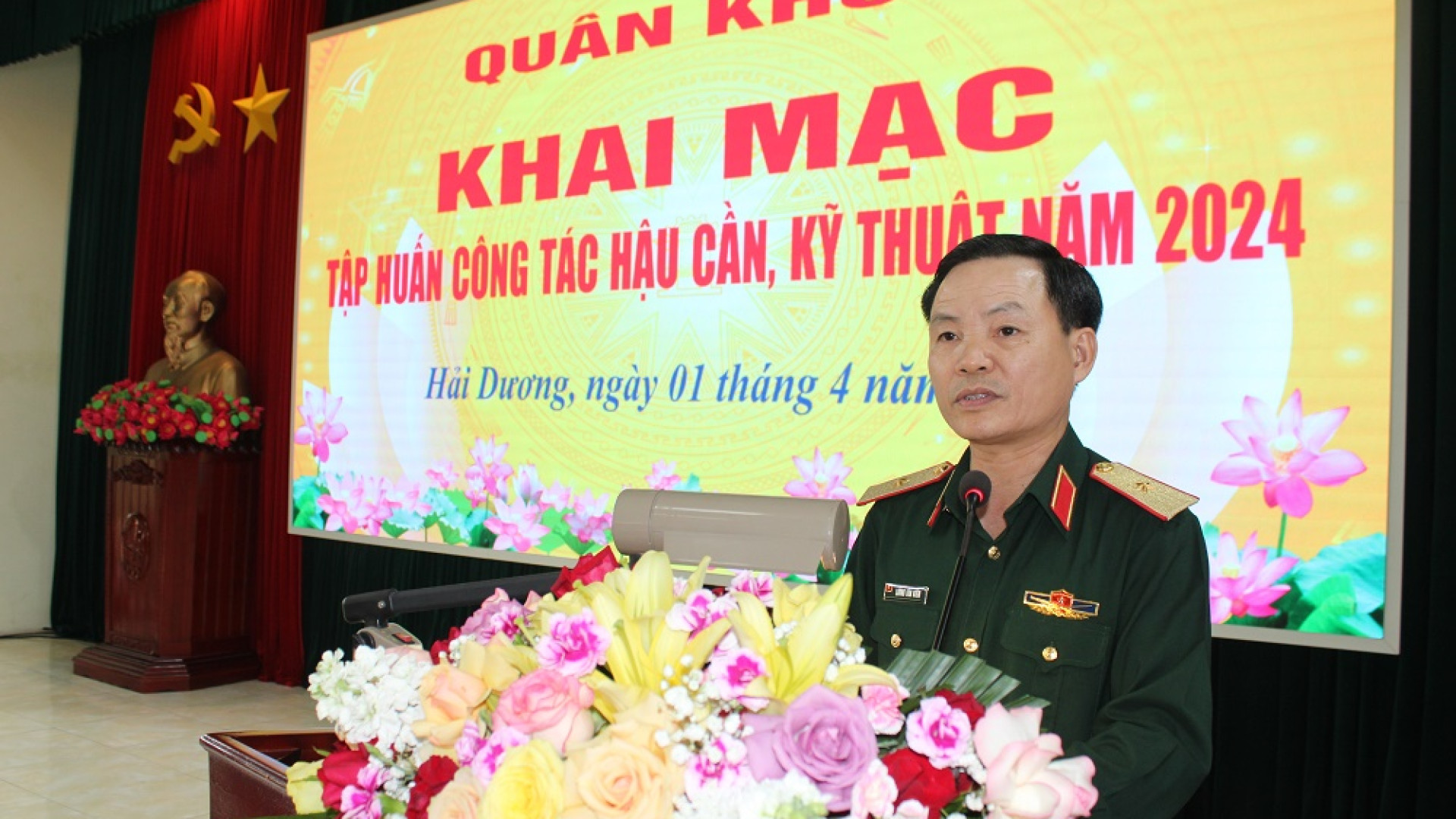 Quân khu tập huấn công tác hậu cần, kỹ thuật năm 2024