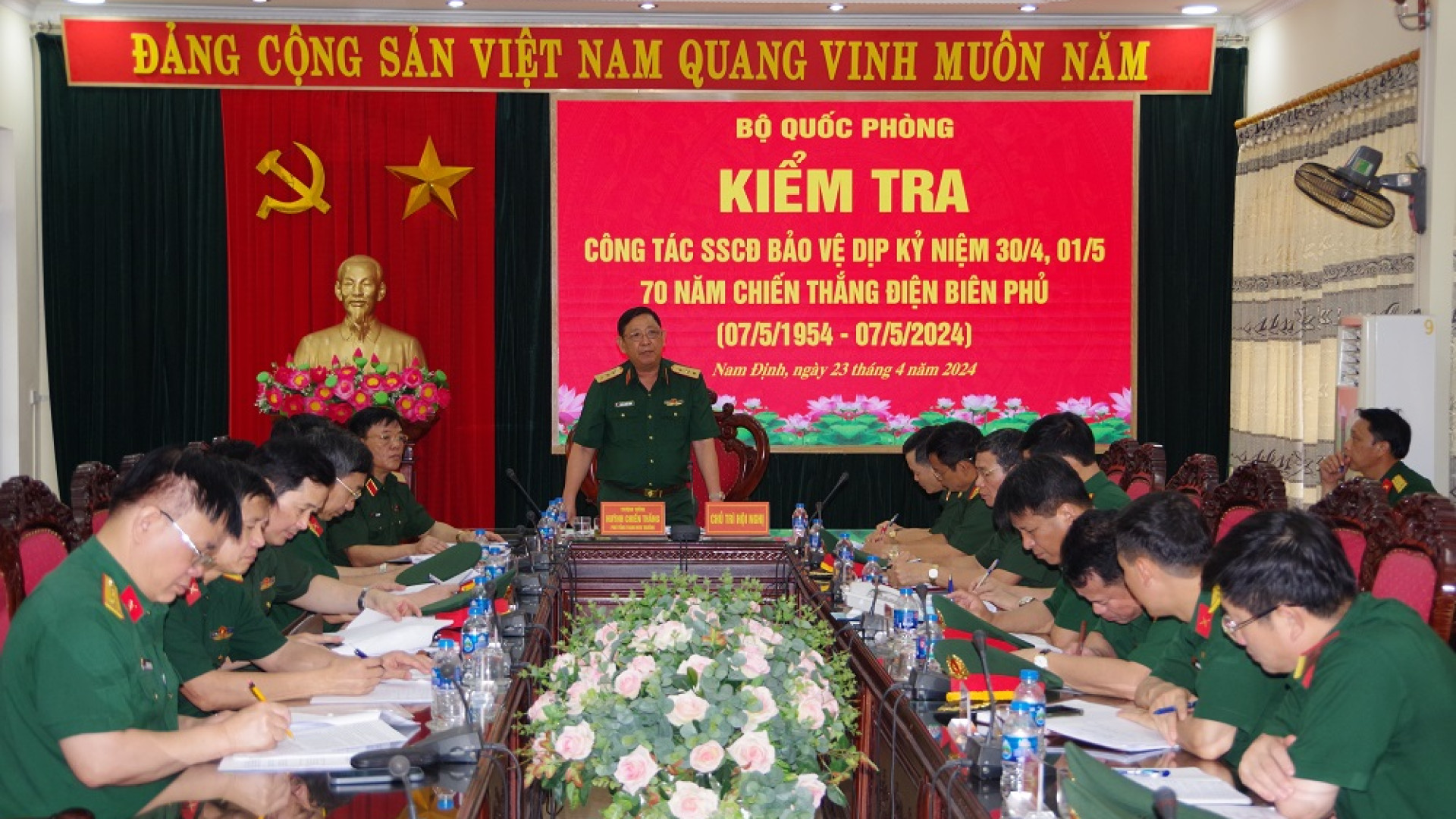Bộ Quốc phòng kiểm tra công tác SSCĐ tại Bộ CHQS tỉnh Nam Định