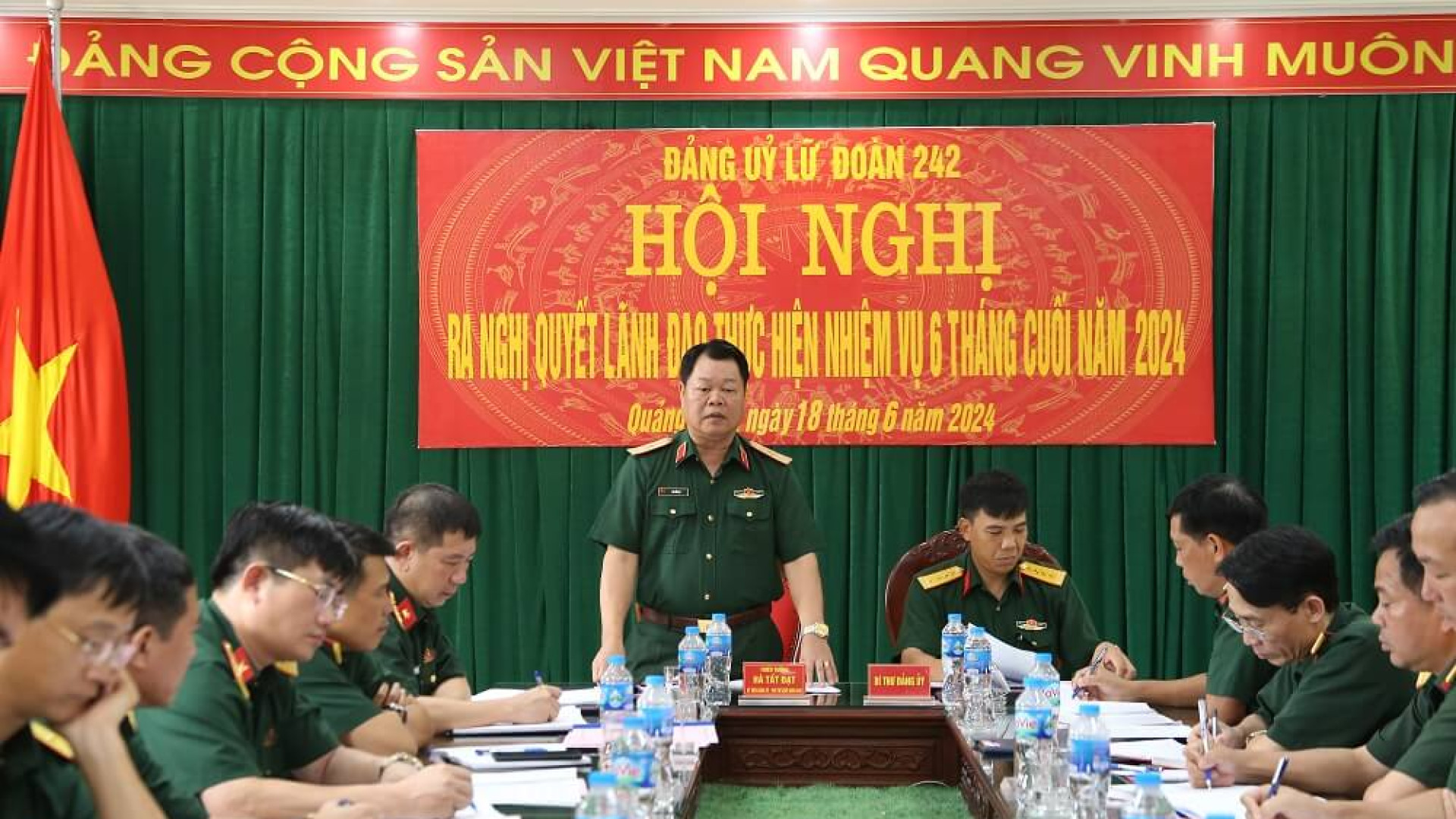 Đảng ủy Lữ đoàn 242 ra Nghị quyết lãnh đạo thực hiện nhiệm vụ 6 tháng cuối năm 2024