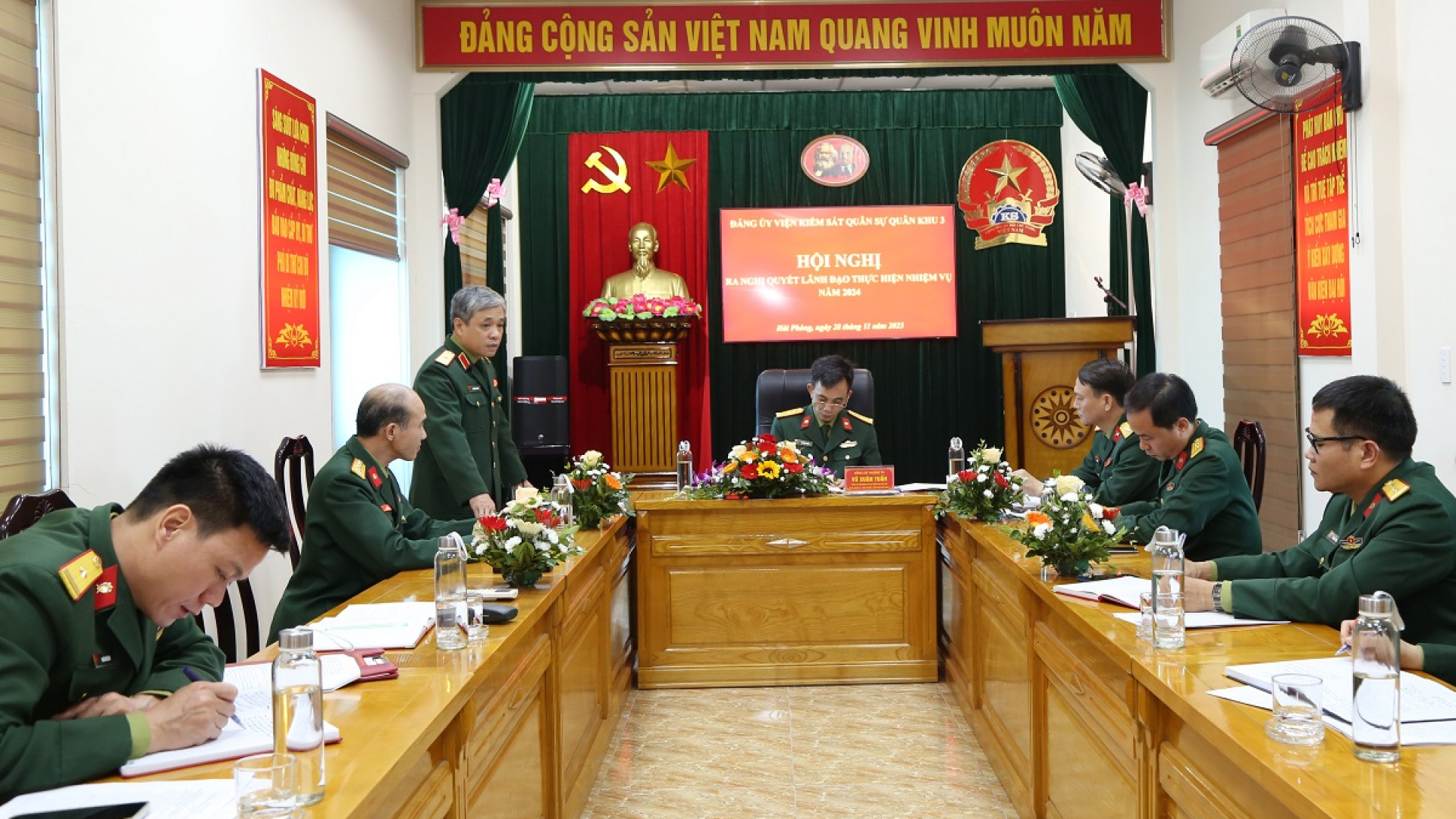 Đảng ủy Viện kiểm sát Quân sự Quân khu ra nghị quyết lãnh đạo thực hiện nhiệm vụ năm 2024